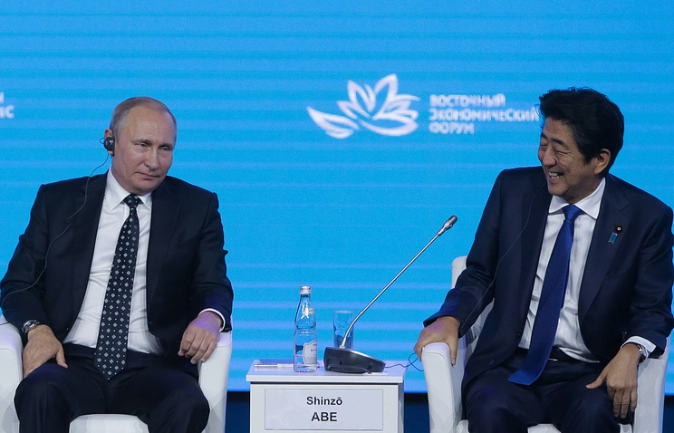 Переговоры президента РФ В.В. Путина и премьер-министра Японии Синдзо Абэ